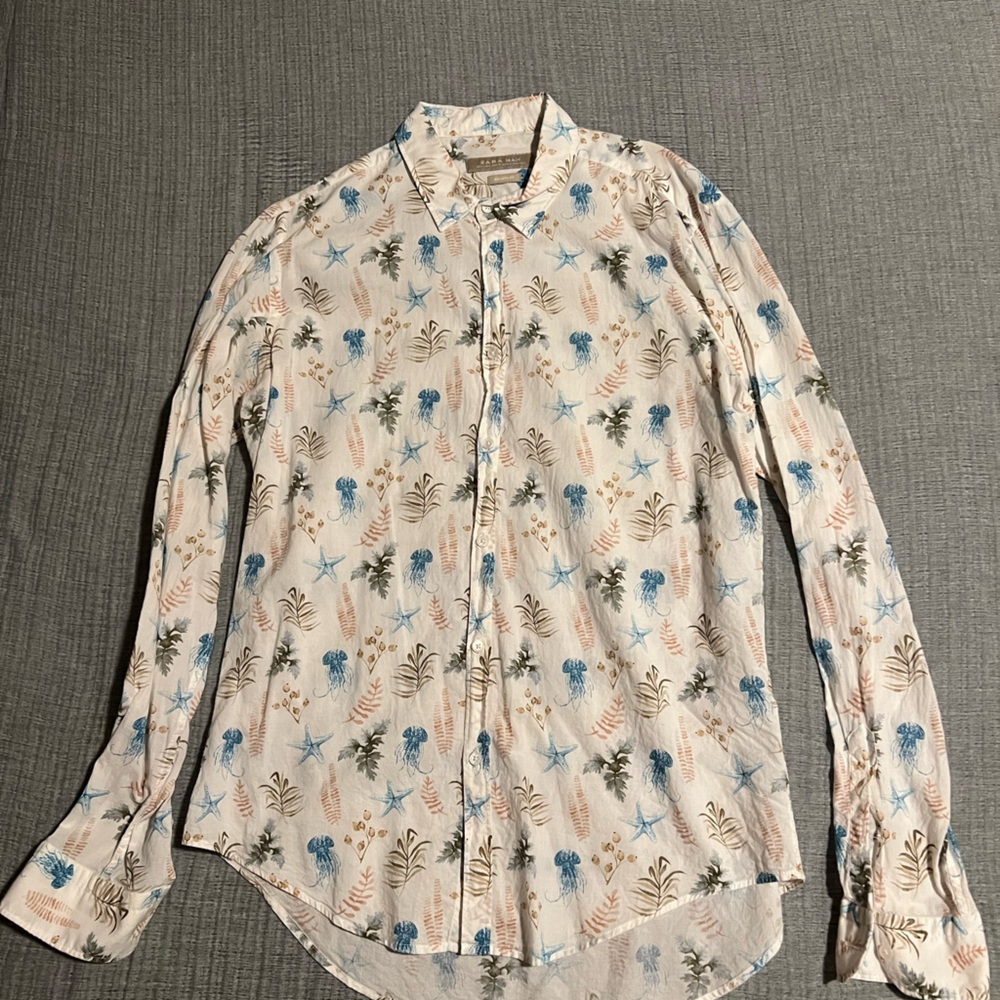 Zara Marine Life Print Shirt